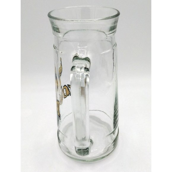 Iowa Hawkeyes Football Glass Mug Beer Stein Souvenir 7 Inch Vintage Herky Hawk - Picture 6 of 14